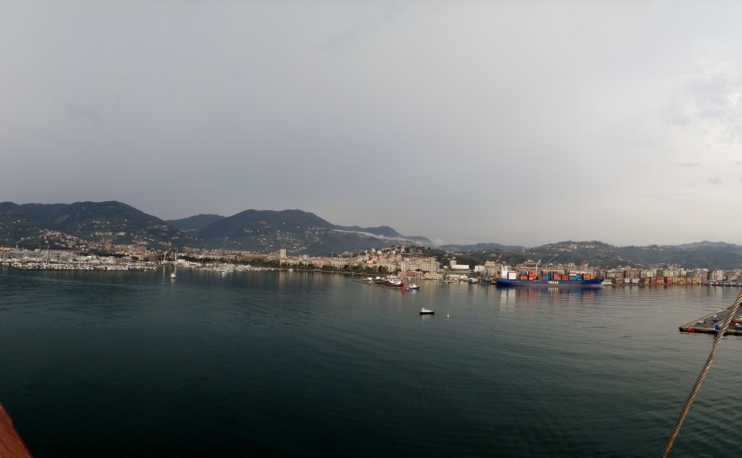 The Retirees return to Italy – On board the SS Costa Diadema – La&nbsp;Spezia.